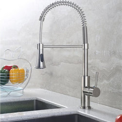 Merritt Contemporary Kitchen Sink Faucet - Kitchen Faucets