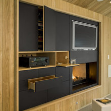 built-in entertainment center