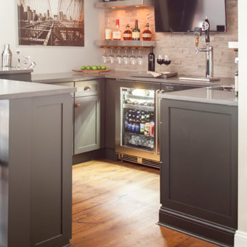 Stylish Groundwork- A Connecticut Shoreline Basement Renovation