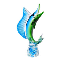 Sailfish Glass Sculpture - Decorative Objects And Figurines