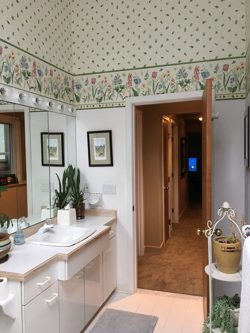 Ideas for high vaulted ceiling in bathroom