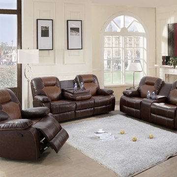 LifeStyle Furniture Luxurious 3-Pieces Reclining Living Room Sofa Set(GS3901)