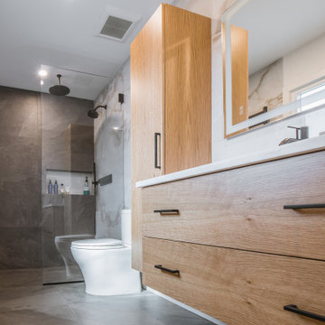 Contemporary bathroom remodel