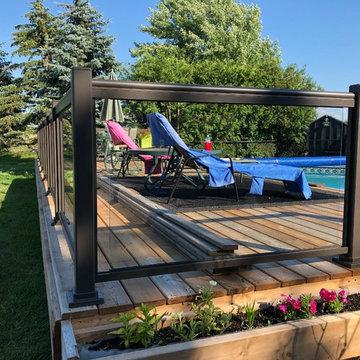 Aluminum and Glass Deck Railings - 129