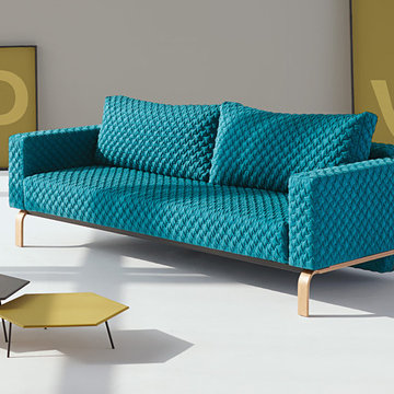 Innovation USA | Cassius Coz Petrol Sofa Bed | Lacquered Oak Legs -$2430.73
