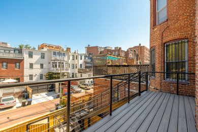 Example of a minimalist balcony design in DC Metro