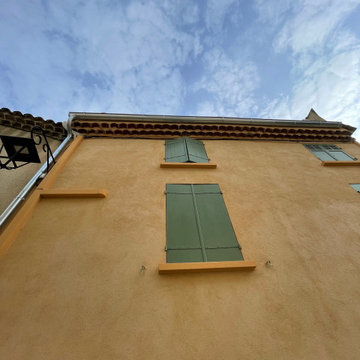 Rénovation façade maison de ville St Mitre les Remparts
