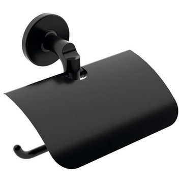 WS Bath Collections Sbeca 61105 Sbeca Wall Mounted Toilet Paper - Matte Black