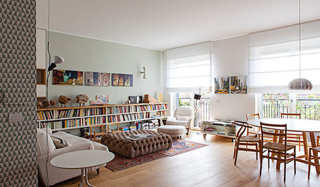 Houzz Tour: Unusual Layout Fills This Apartment With Light