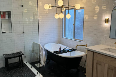 Inspiration for a modern bathroom remodel in Salt Lake City