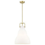 Innovations Lighting - Innovations Lighting 494-1S-SG-G591-14 Haverhill, 1 Light Pendant Industrial - Innovations Lighting Haverhill 1 Light 14 inch BruHaverhill 1 Light Pe Satin GoldUL: Suitable for damp locations Energy Star Qualified: n/a ADA Certified: n/a  *Number of Lights: 1-*Wattage:100w Incandescent bulb(s) *Bulb Included:No *Bulb Type:Incandescent *Finish Type:Satin Gold