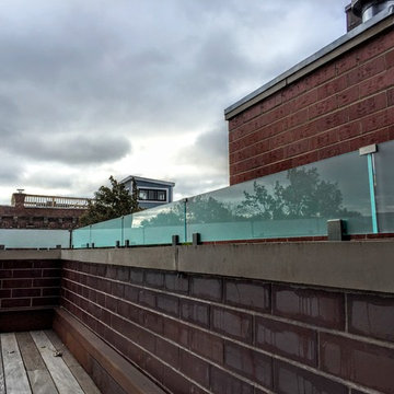 Frosted glass railings in Chicago