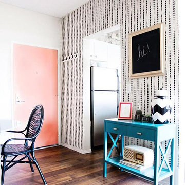 DIY Beads Allover Stencil Wall