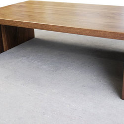 Walnut Waterfall Coffee Table - Coffee Tables