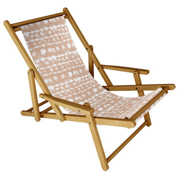Deny Designs Jacqueline Maldonado Dye Dot Stripe Terra Cotta Sling Chair