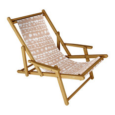 Deny Designs Jacqueline Maldonado Dye Dot Stripe Terra Cotta Sling Chair