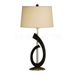 Bass Clef Table Lamp in Chestnut - Table Lamps