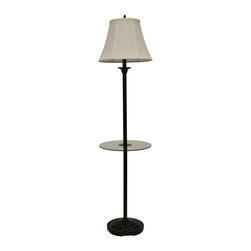 Decor Therapy - Decor Therapy 1-Light Galleria Floor Lamp, Bronze - Floor Lamps