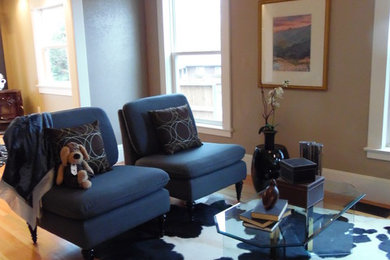 Inspiration for a contemporary living room remodel in Other