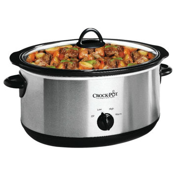 Crock-Pot® SCV700-SS Oval Manual Slow Cooker, Silver, 7-Quart