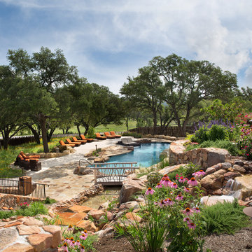 Resort Style Pool in Fredericksburg, TX