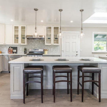 Kitchen and Large Island