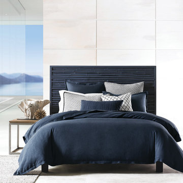 Hotel Collection Linen Navy Bedding Collection