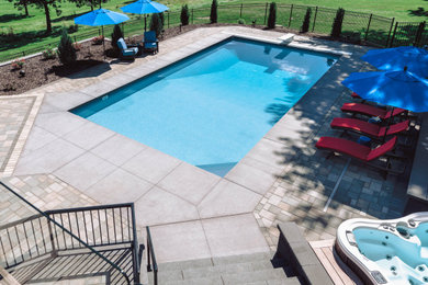 Trendy pool photo in Minneapolis