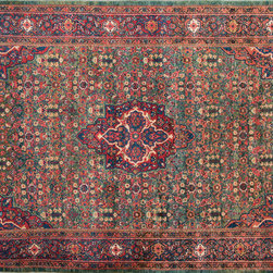 Antique Persian Hamadan rug 4'4 X 6'8 - Area Rugs