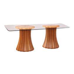 Stickley Broadway Double Pedestal Table 7679 - Dining Tables