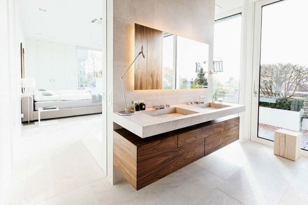 Trendy Badeværelse Modernes Badezimmer
