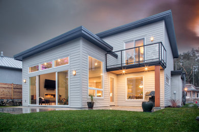Contemporary exterior home idea in Vancouver