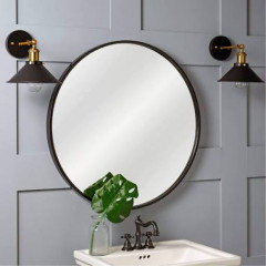 mirror and lighting ideas for small powder room