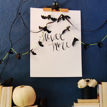 DIY: Halloween and Fall Mantel Inspiration