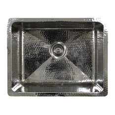 Nantucket Sinks Hammered Rectangle Kitchen/Laundry Sink, 23"x18"x12"