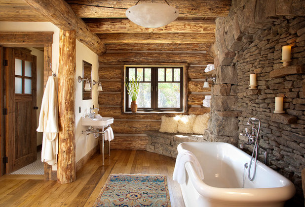 Rustic Bathroom by Pearson Design Group