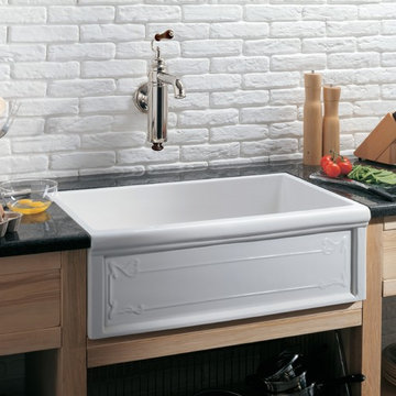 Herbeau Art Nouveau Fireclay Farmhouse Sink