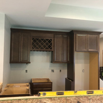 Basement remodel in process