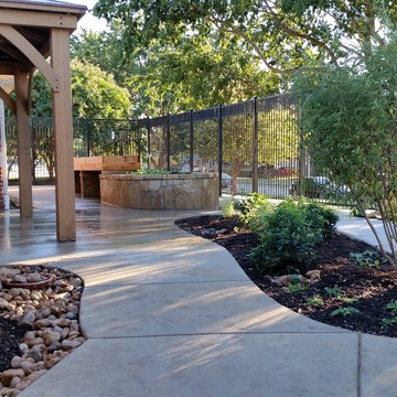 A habitat garden with wheelchair access