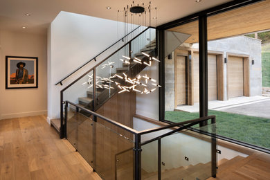 Inspiration for a scandinavian staircase remodel in Other