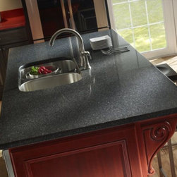 Zodiaq&reg; Galaxy Black countertop. - Kitchen Countertops