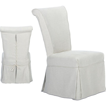 Corseted Side Chair (Set of 2) - Beige