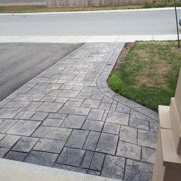 Valley Stamped Concrete Driveway