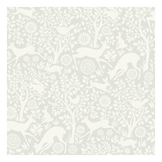 Chesapeake by Brewster HAS01232 Hide And Seek Anahi Light Grey Forest Fauna