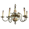 Large Consigned Vintage Capodimonte Chandelier 1950