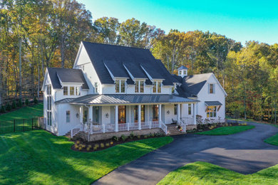 Inspiration for a coastal exterior home remodel in DC Metro