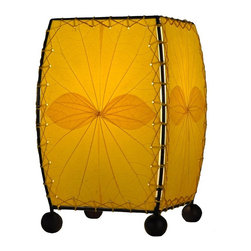 Mini Square Table Lamp | Yellow - Table Lamps