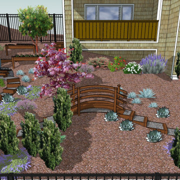 Japanese-Style Garden on a Steep Slope, San Francisco Bay Area