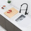 9" L x 17 3/4" W Undermount or Drop-in Stainless Steel Bar Sink with Strainer