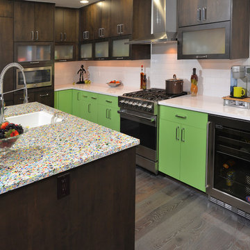 Retro Modern Kitchen Design - Vail Colorado